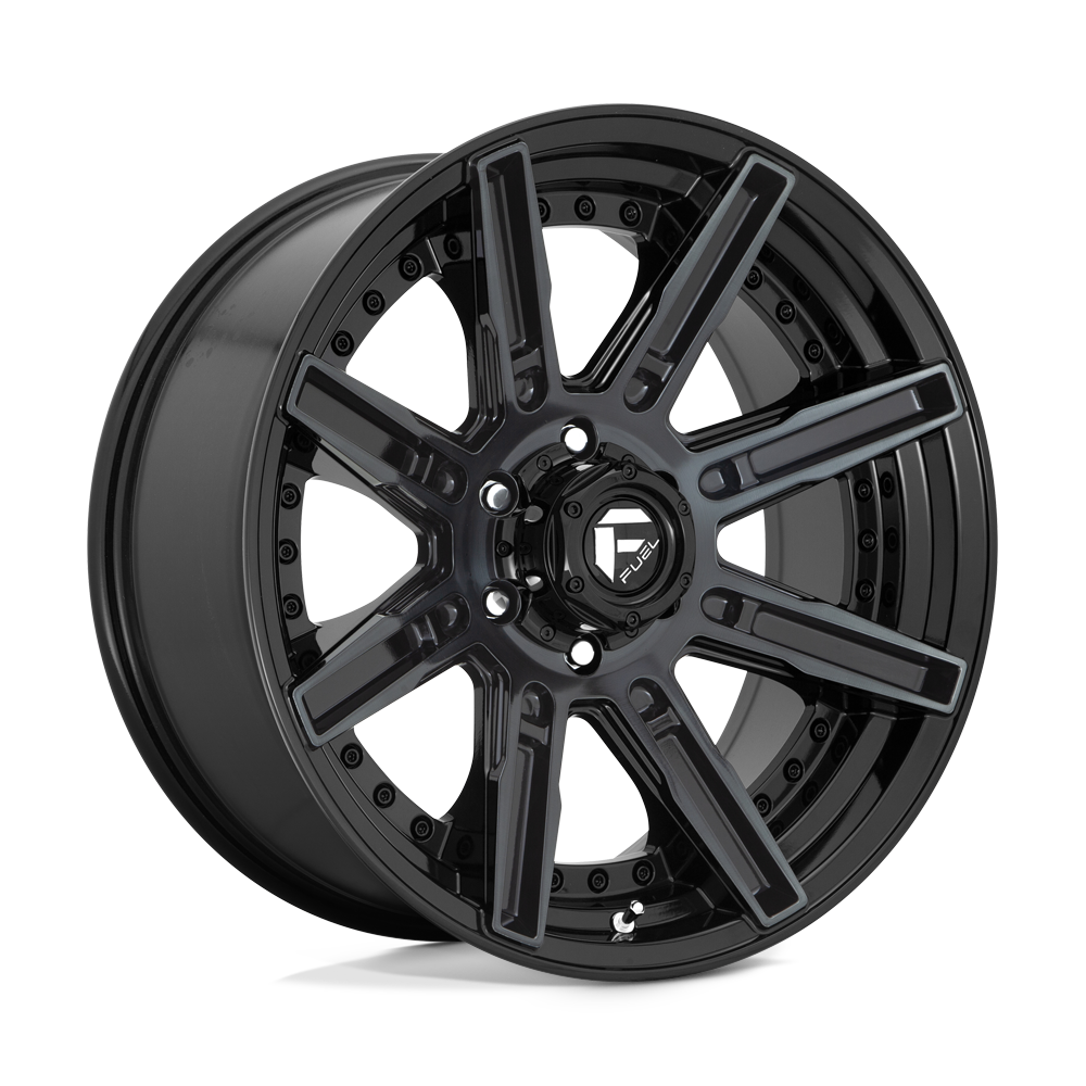 Fuel 1pc D708 Rogue 20x9 20x9 1 Offset In Gloss Machined Double Dark Tint