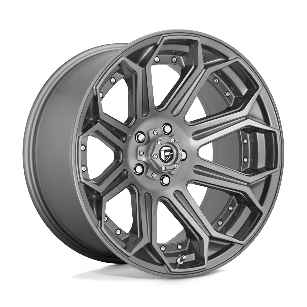 Fuel D705 Siege Wheels in Brushed Gun Metal Tinted Clear Finish