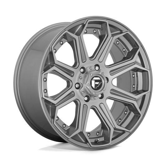 Fuel D705 Siege Wheels in Brushed Gun Metal Tinted Clear Finish