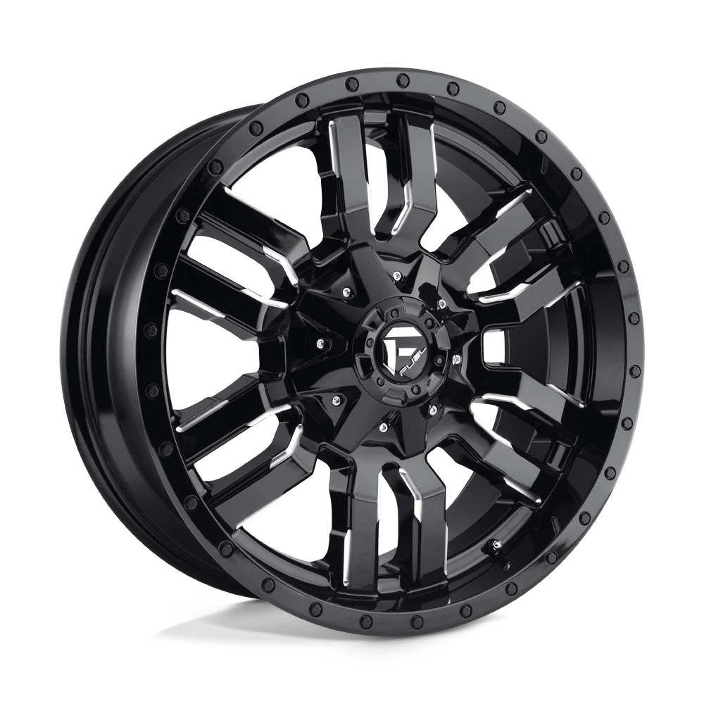 Fuel D595 Sledge Wheels in Gloss Black Milled Finish