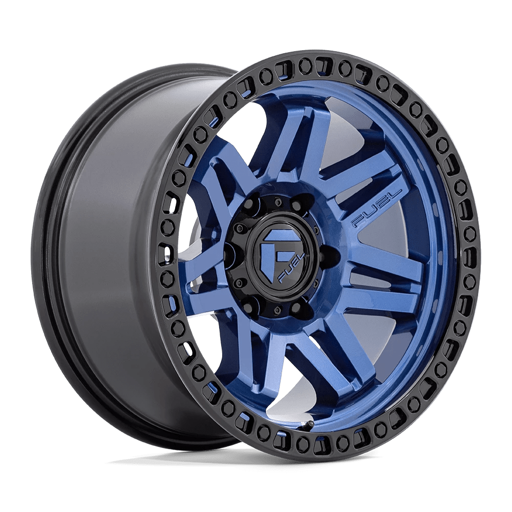 Fuel D813 Syndicate Wheels in Dark Blue W/ Black Ring Finish