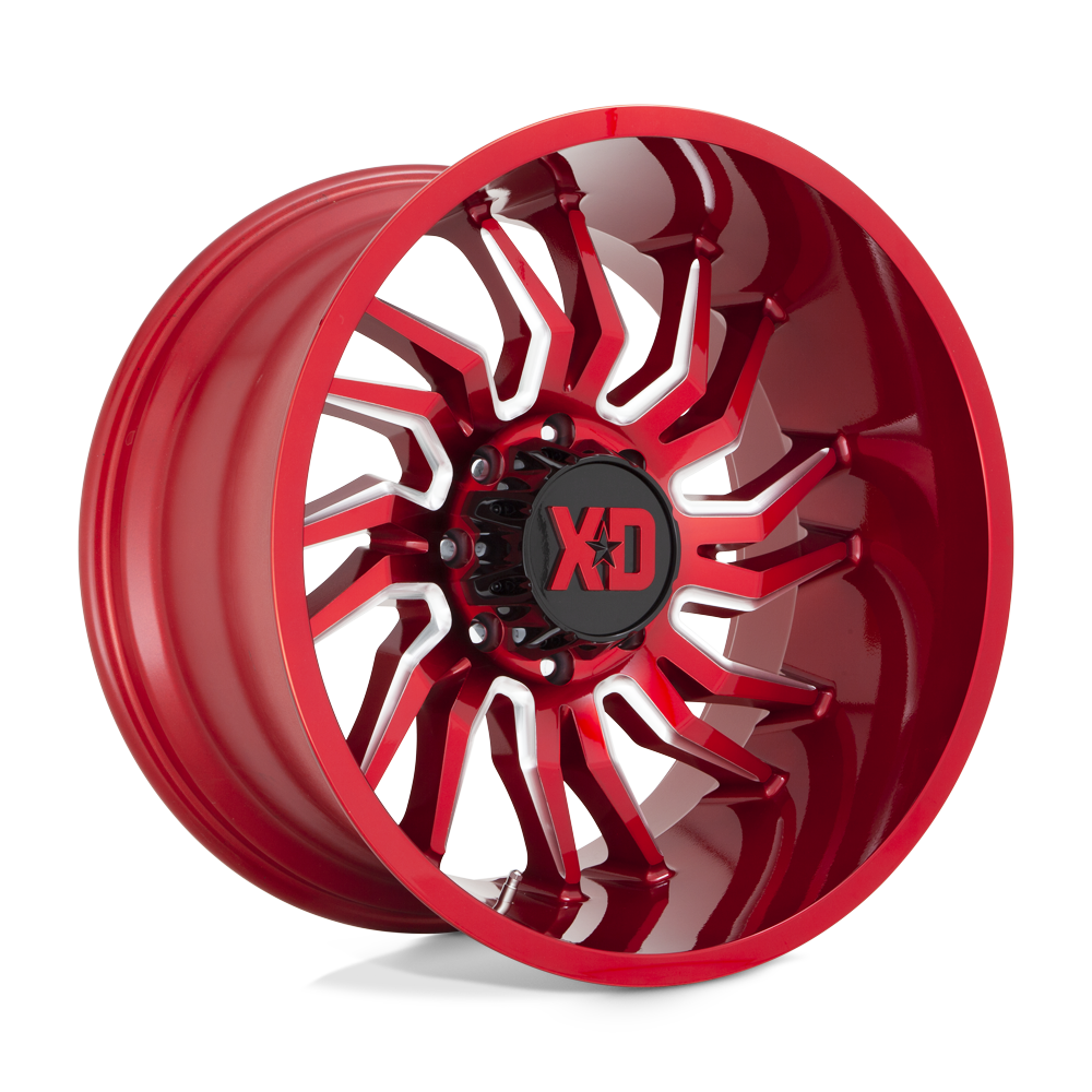 Xd Xd858 Tension 22x12 22x12 -44 Offset In Candy Red Milled