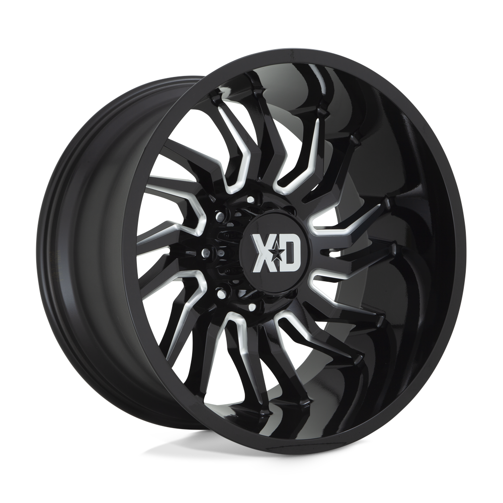 Xd Xd858 Tension 22x12 22x12 -44 Offset In Gloss Black Milled
