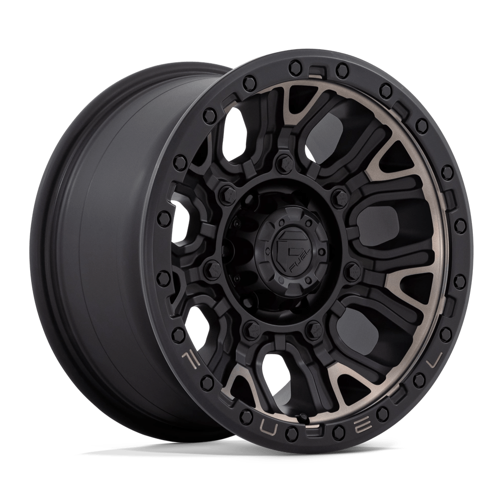 Fuel D824 Traction Wheels in Matte Black W/ Double Dark Tint Finish