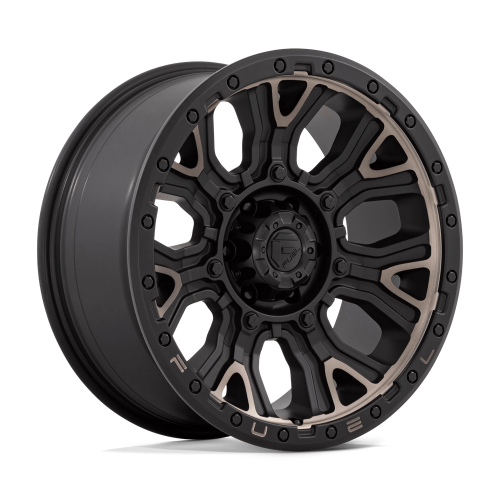 Fuel D824 Traction Wheels in Matte Black W/ Double Dark Tint Finish