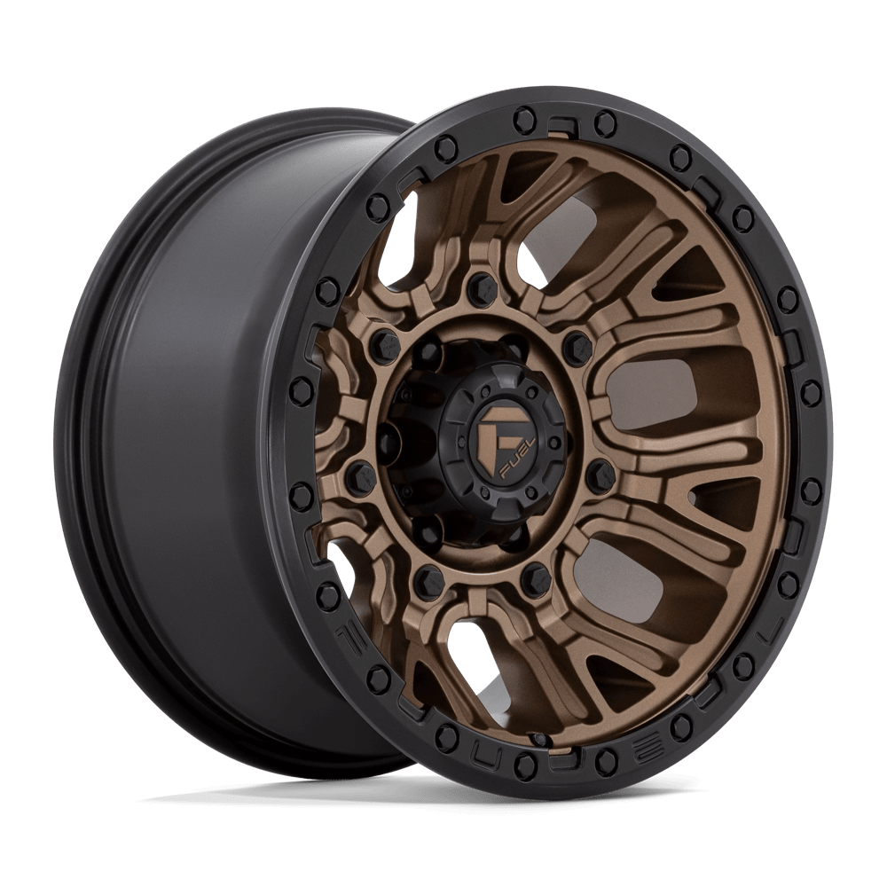Fuel D826 Traction Wheels in Matte Bronze W/ Black Ring Finish