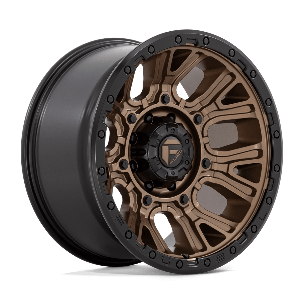 Fuel D826 Traction Wheels in Matte Bronze W/ Black Ring Finish