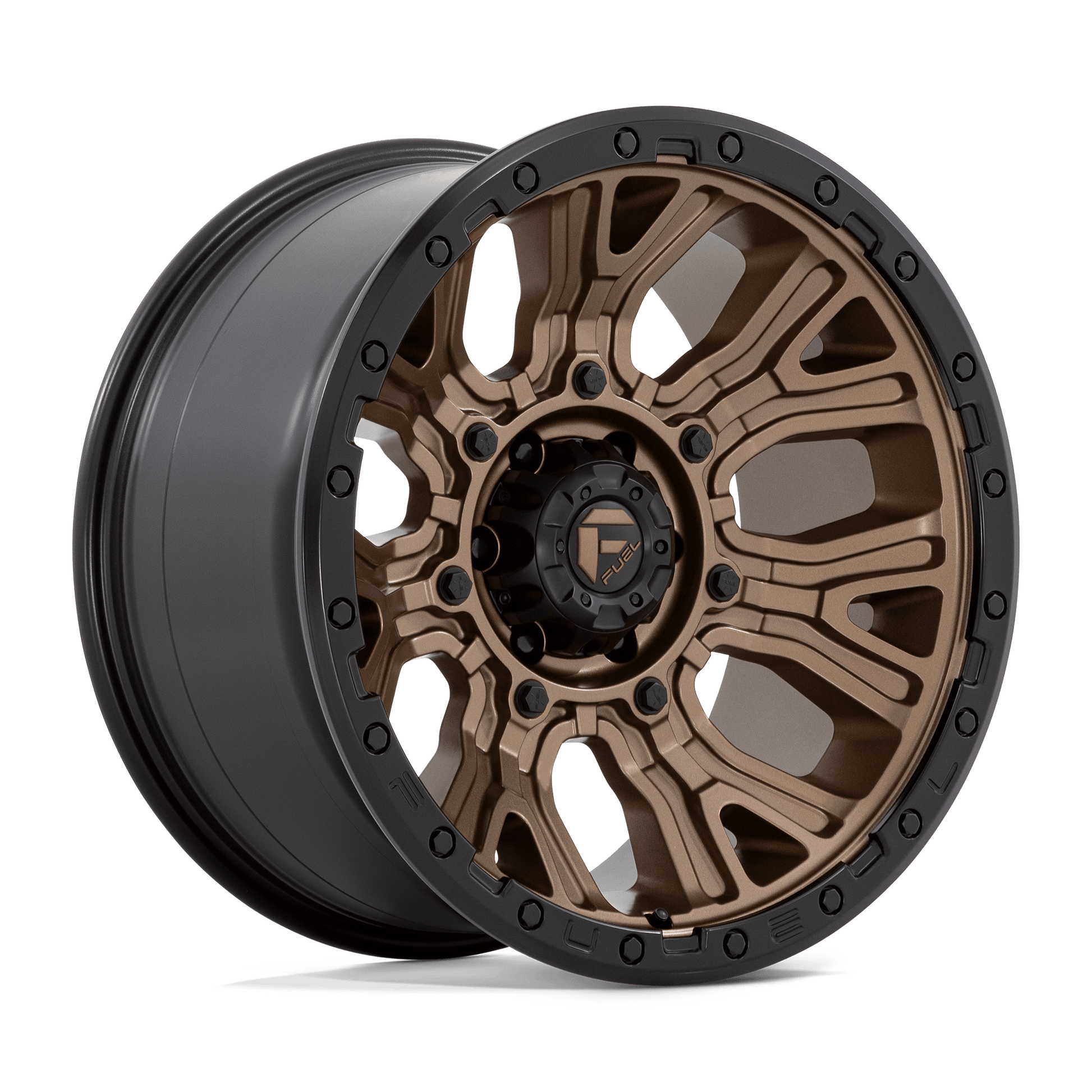 Fuel 1pc D826 Traction 20x10 20x10 -18 Offset In Matte Bronze W/ Black Ring