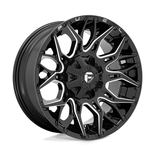 Fuel D769 Twitch Wheels in Glossy Black Milled Finish