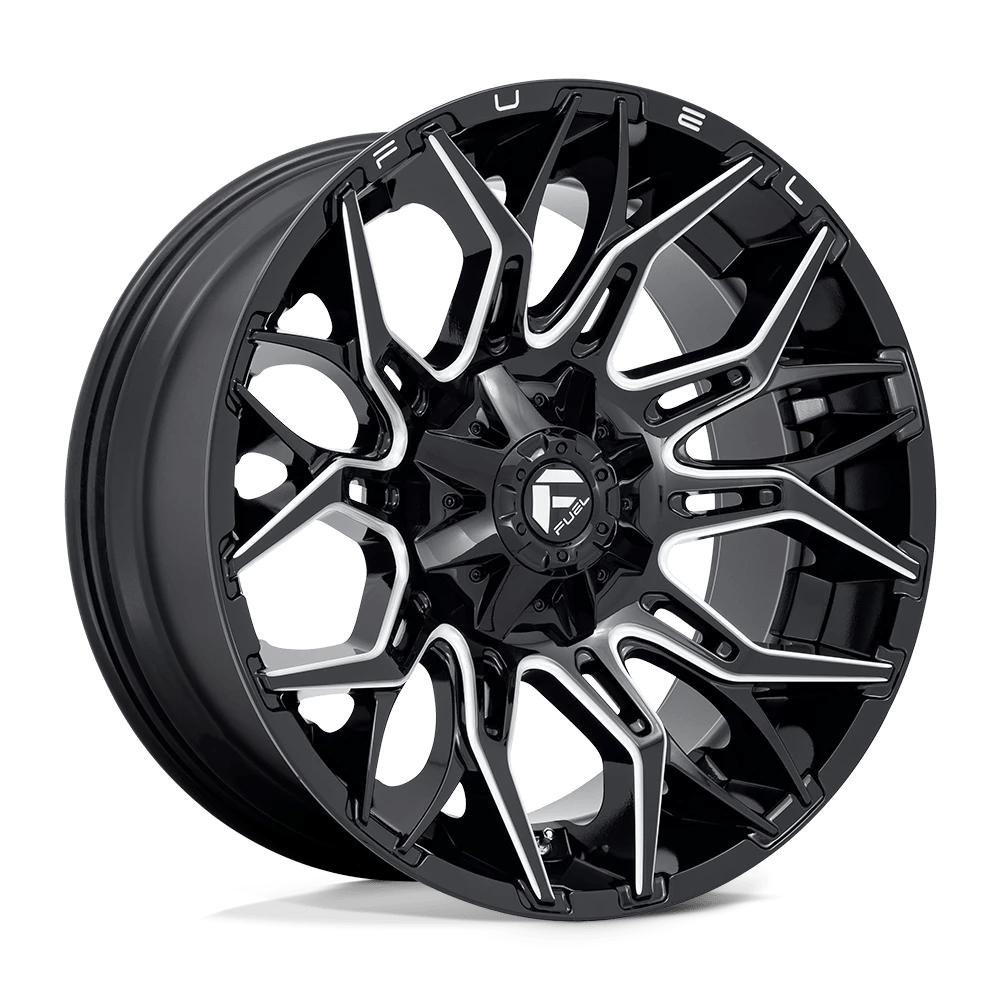 Fuel D769 Twitch Wheels in Glossy Black Milled Finish