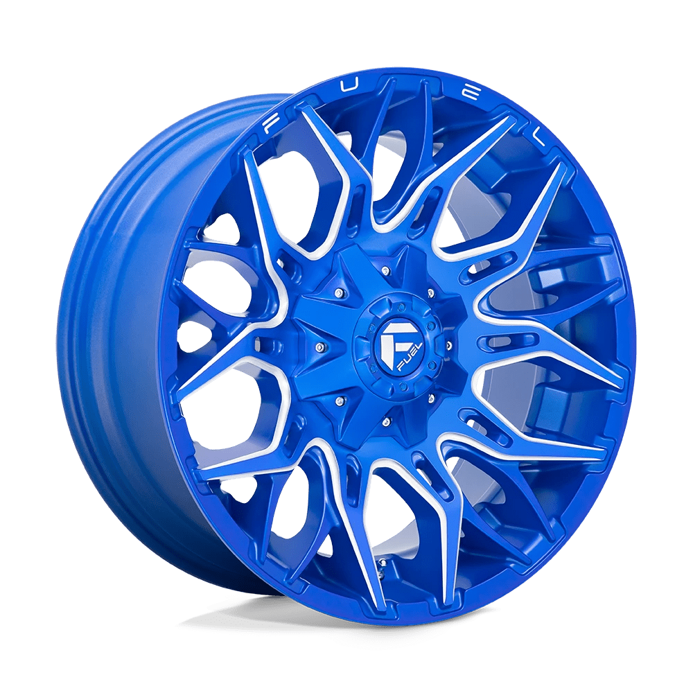 Fuel D770 Twitch Wheels in Anodized Blue Milled Finish