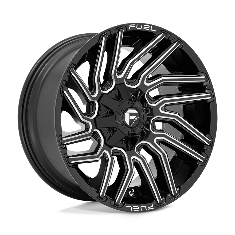 Fuel 1pc D773 Typhoon 20x10 20x10 -18 Offset In Gloss Black Milled