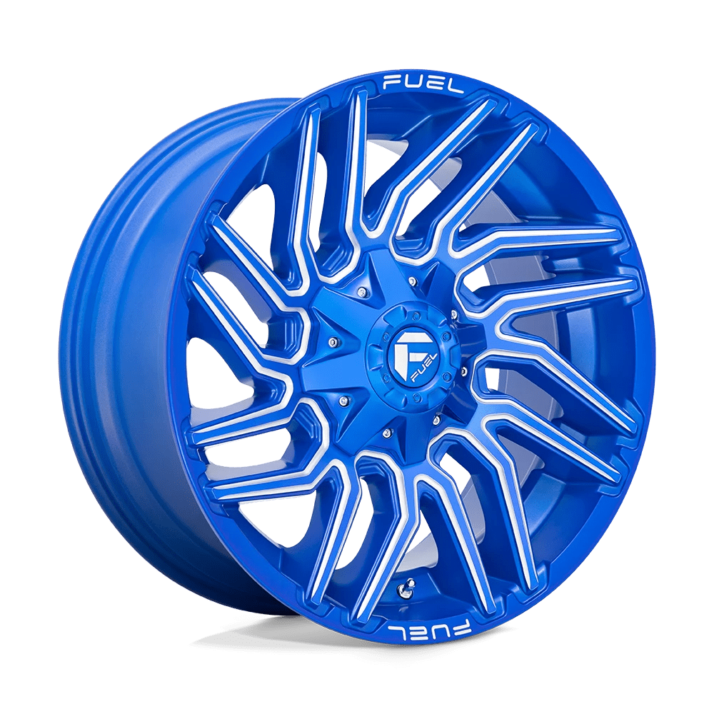 Fuel D774 Typhoon Wheels in Anodized Blue Milled Finish