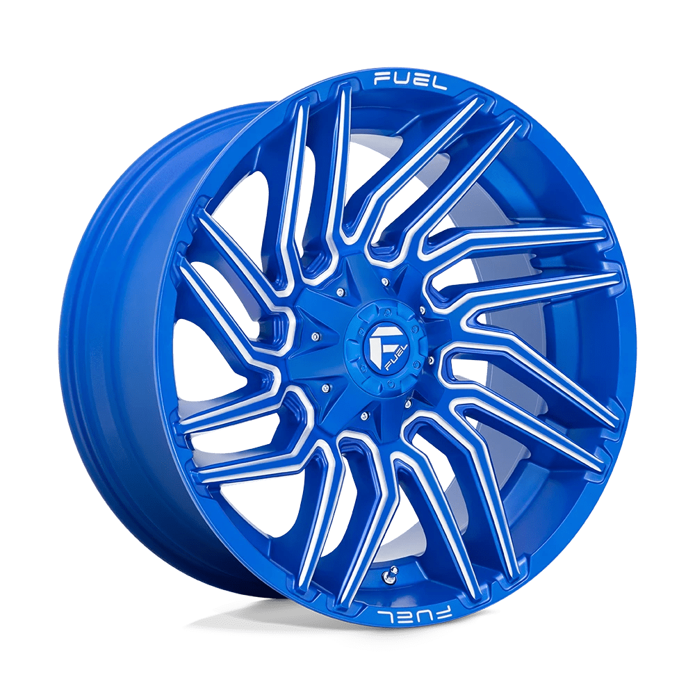 Fuel D774 Typhoon Wheels in Anodized Blue Milled Finish