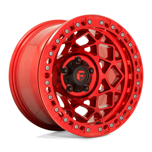 Fuel D121 Unit Beadlock Wheels in Candy Red Finish