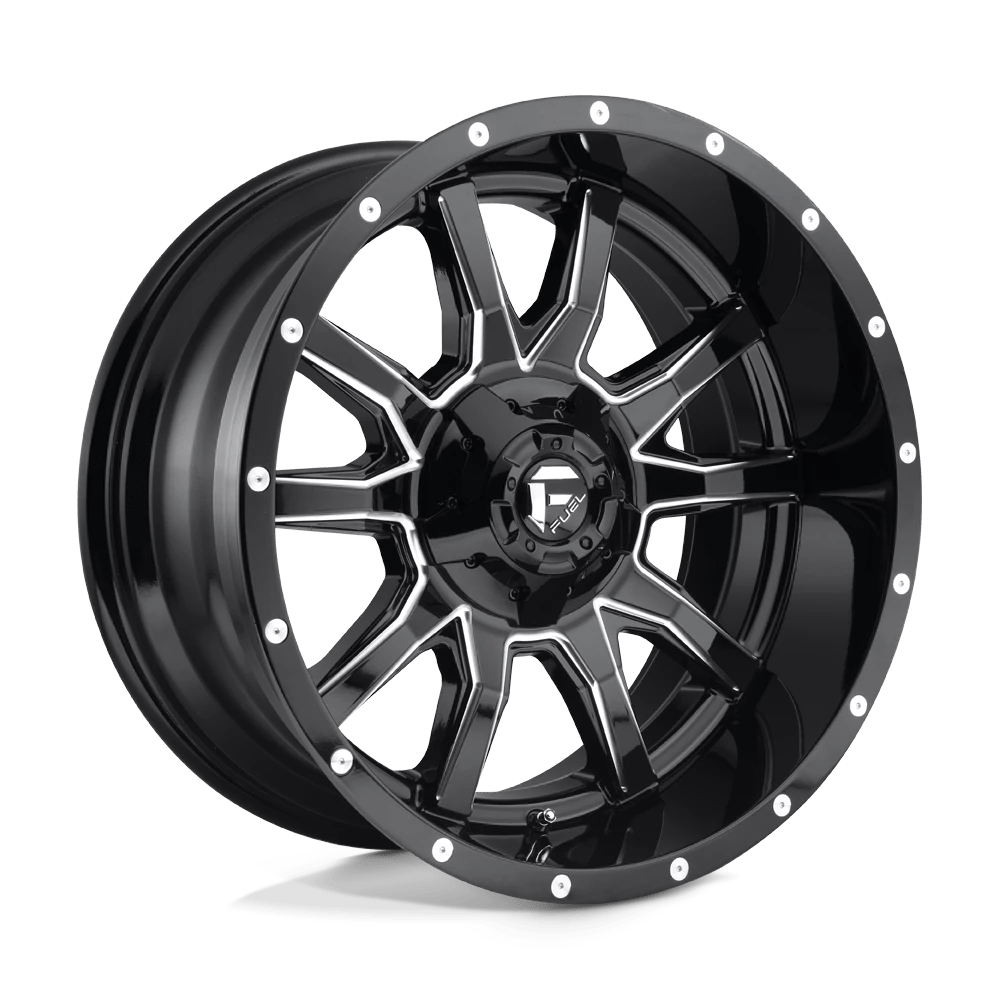 Fuel D627 Vandal Wheels in Gloss Black Milled Finish