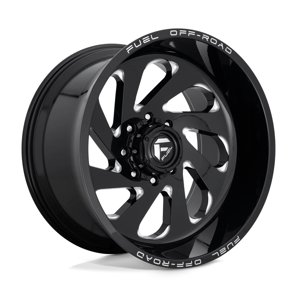 Fuel D637 Vortex Wheels in Gloss Black Milled Finish
