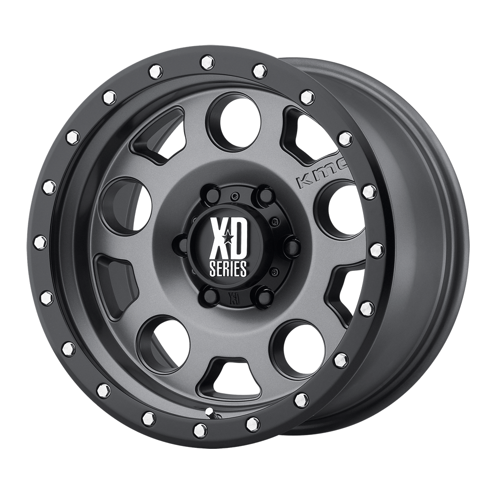 Xd Xd126 Enduro Pro 18x9 18x9 18 Offset In Matte Gray W/ Black Ring