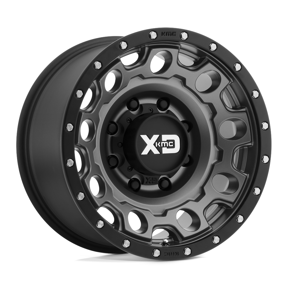 Xd Xd129 Holeshot 18x9 18x9 18 Offset In Matte Gray W/ Black Ring