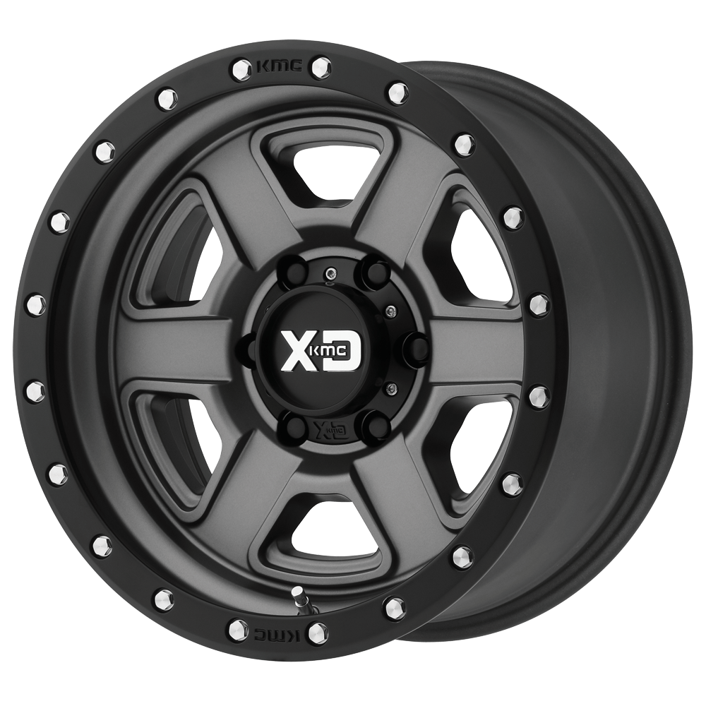 Xd Xd133 Fusion Off-road 18x9 18x9 0 Offset In Satin Gray W/ S-blk Lip