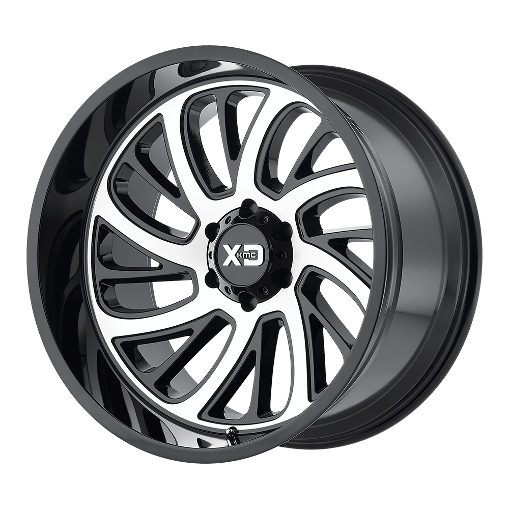 Xd Xd826 Surge 22x12 22x12 -44 Offset In Gloss Black W Machined Face