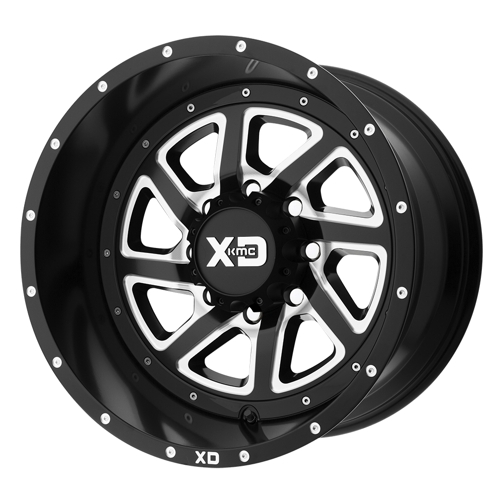 Xd Xd833 Recoil 17x9 17x9 -12 Offset In Satin Black Milled W/ Reversible Ring