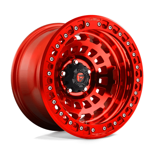 Fuel D100 Zephyr Beadlock Wheels in Candy Red Finish