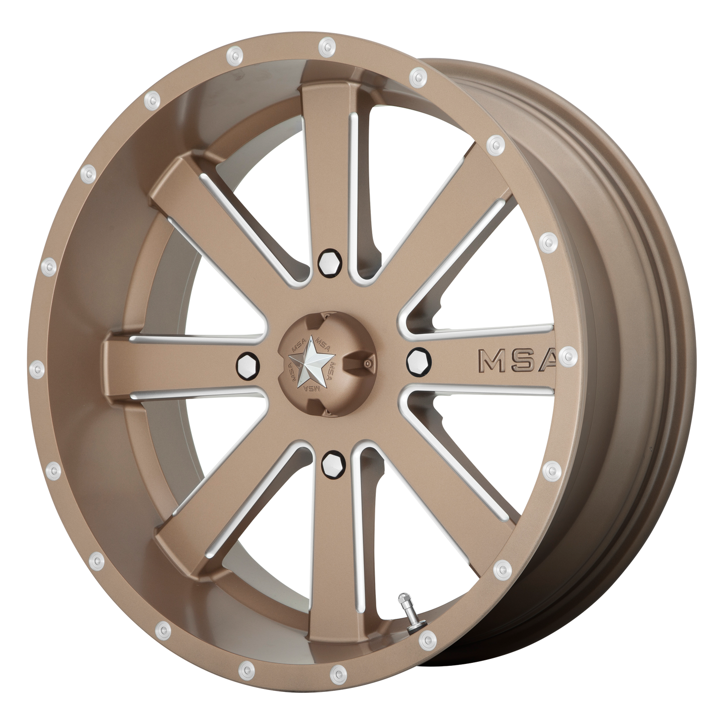 Msa Offroad Wheels M34 Flash 24x7 24x7 0 Offset In Bronze Milled